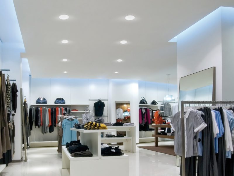 Top 5 loại đèn LED dùng cho cửa hàng thời trang