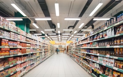 Đèn LED Osram thiết bị chiếu sáng cho siêu thị và cửa hàng tạp hóa
