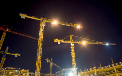 Đèn pha LED tăng năng suất và an toàn tại các công trường xây dựng